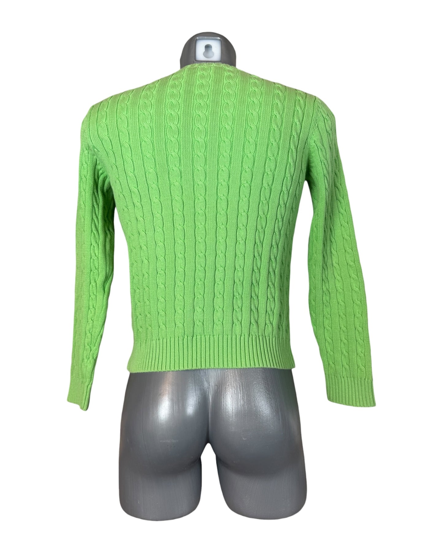 Polo Ralph Lauren Zopfmuster Pullover grün Größe M