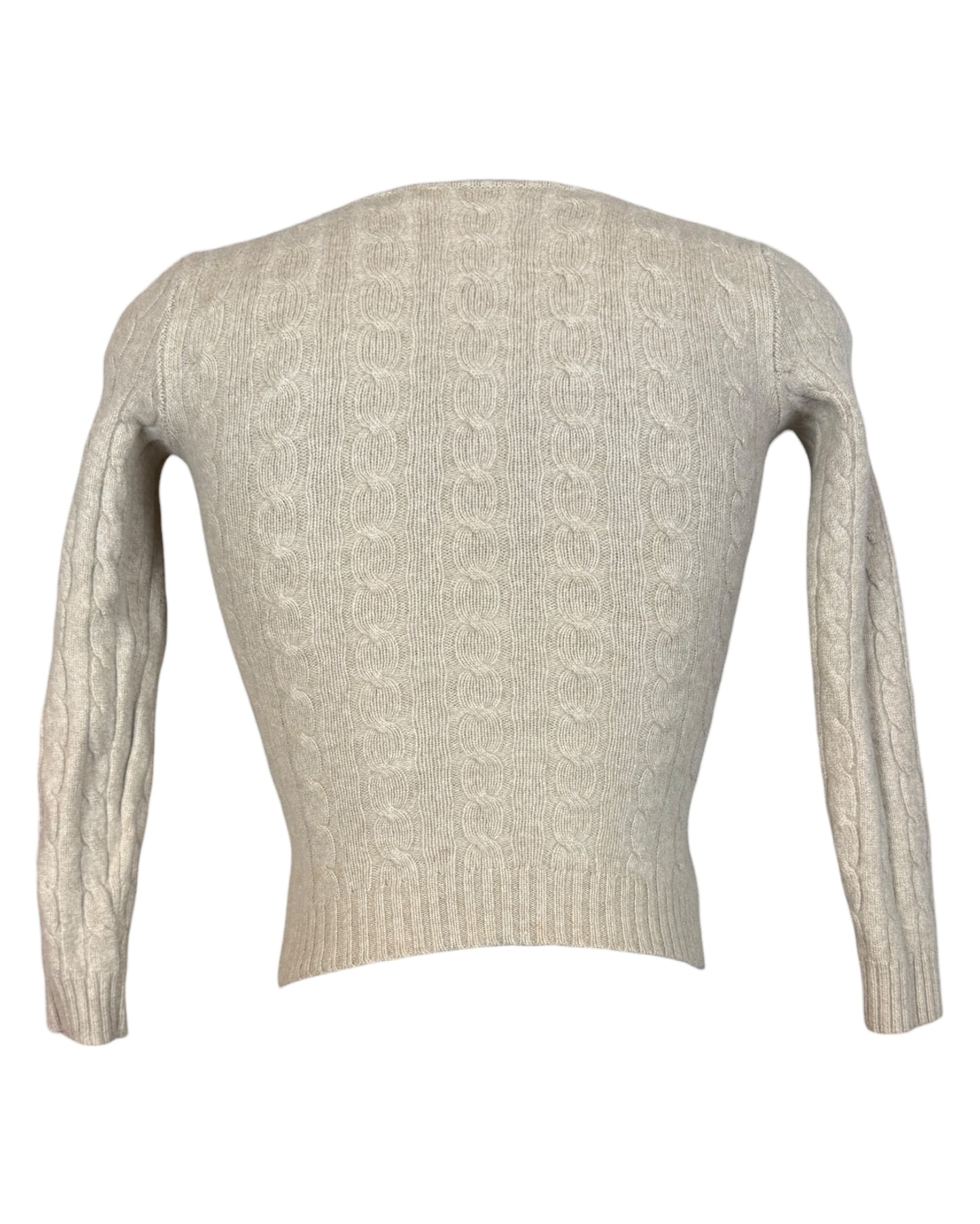 Polo Ralph Lauren Zopfmuster Pullover beige Größe S