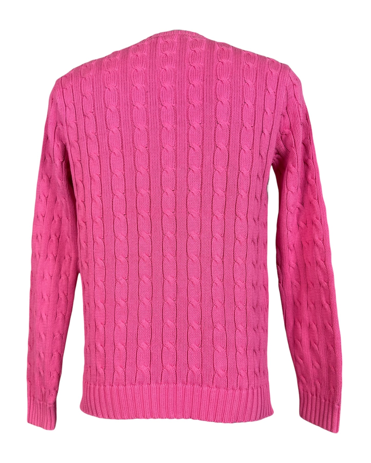 Polo Ralph Lauren Zopfmuster Pullover pink Größe L
