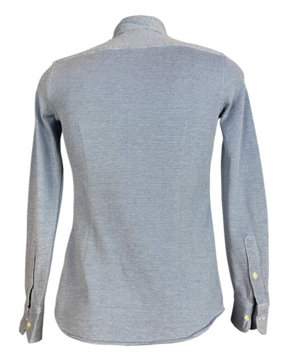 Polo Ralph Lauren Knit Oxford Bluse hellblau Größe S