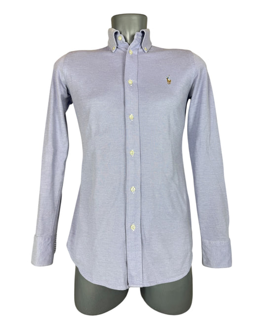 Polo Ralph Lauren Knit Oxfordhemd Bluse flieder Größe S
