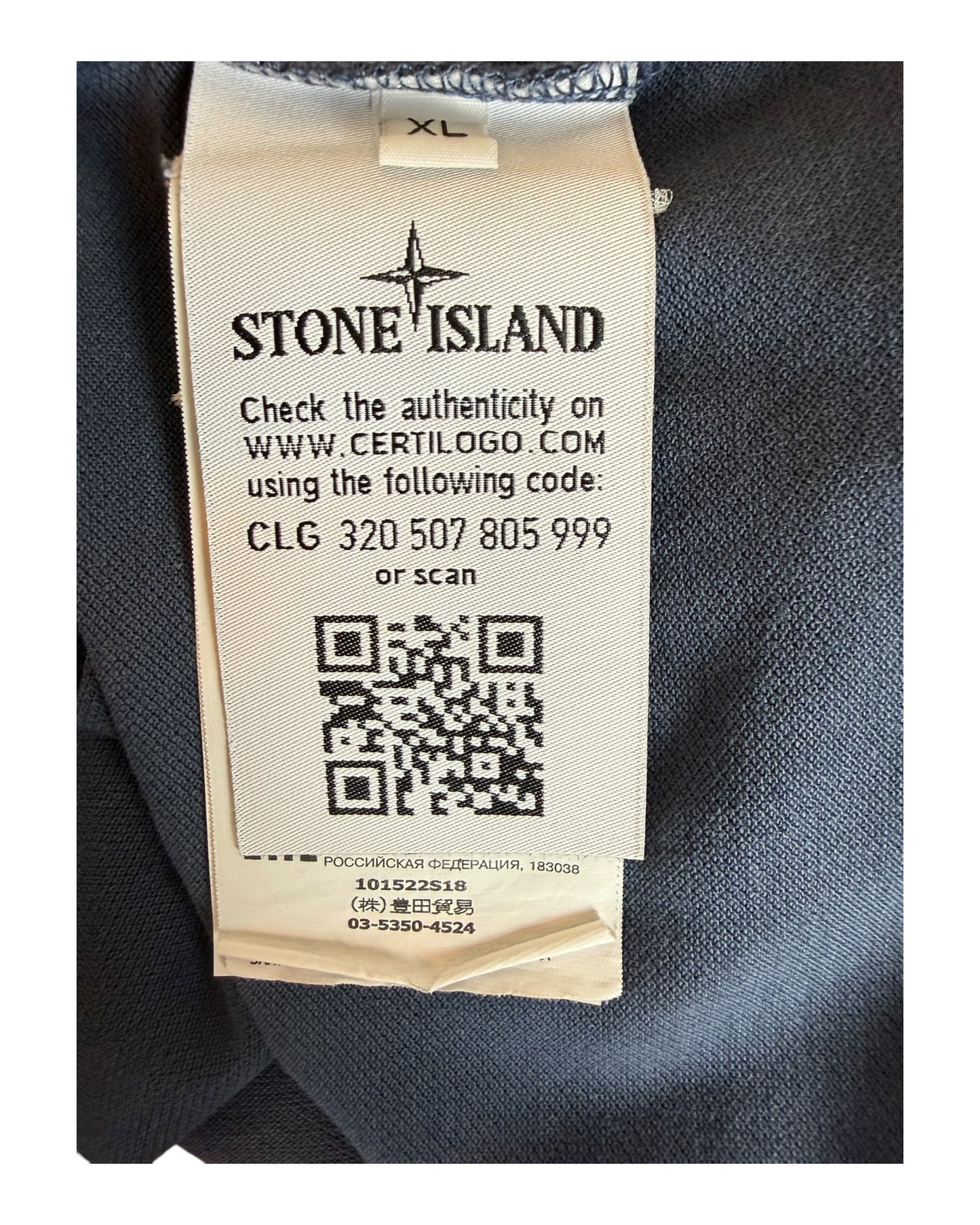 Stone Island Poloshirt marineblau Größe XL