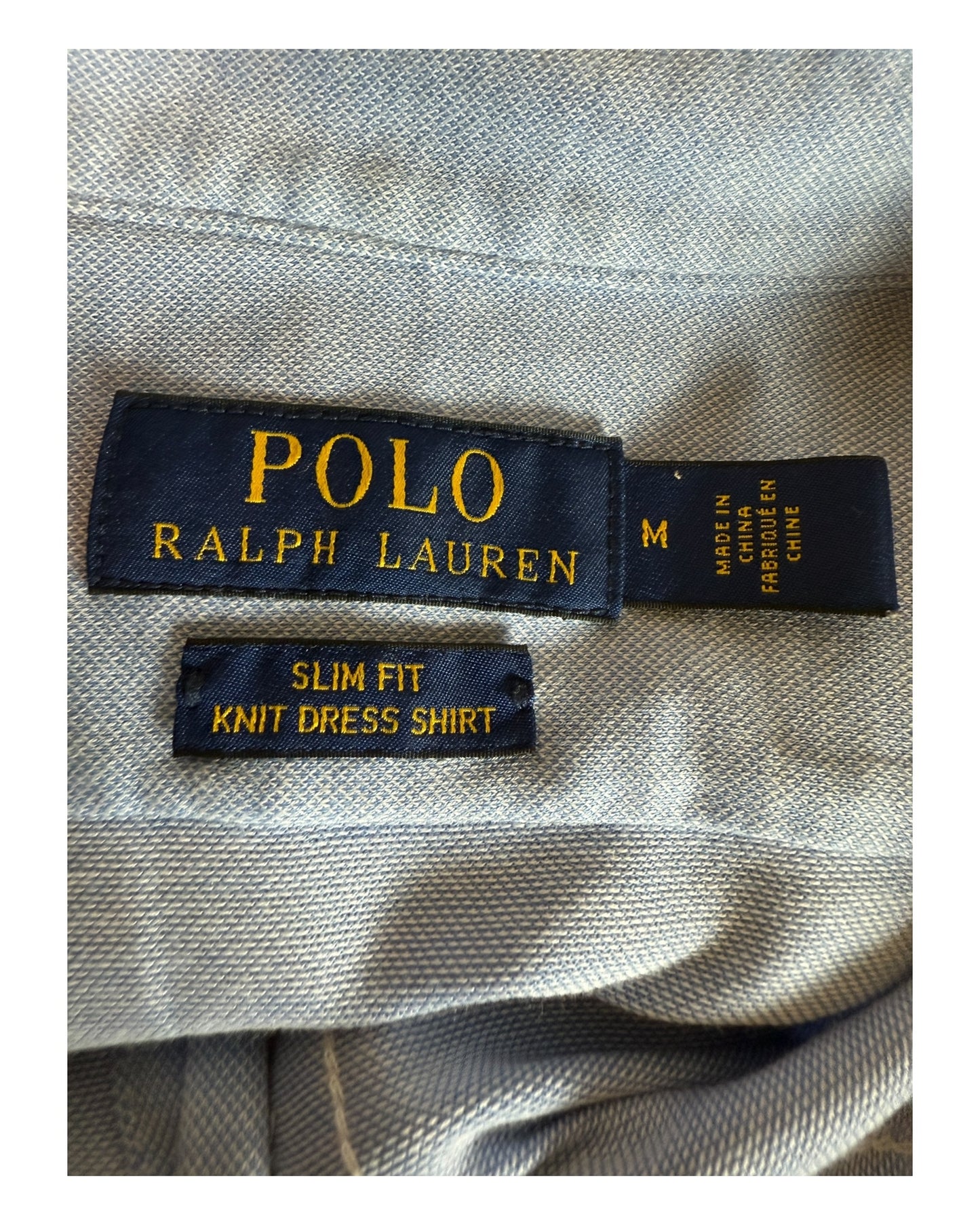 Polo Ralph Lauren Knit Oxfordhemd hellblau Größe M