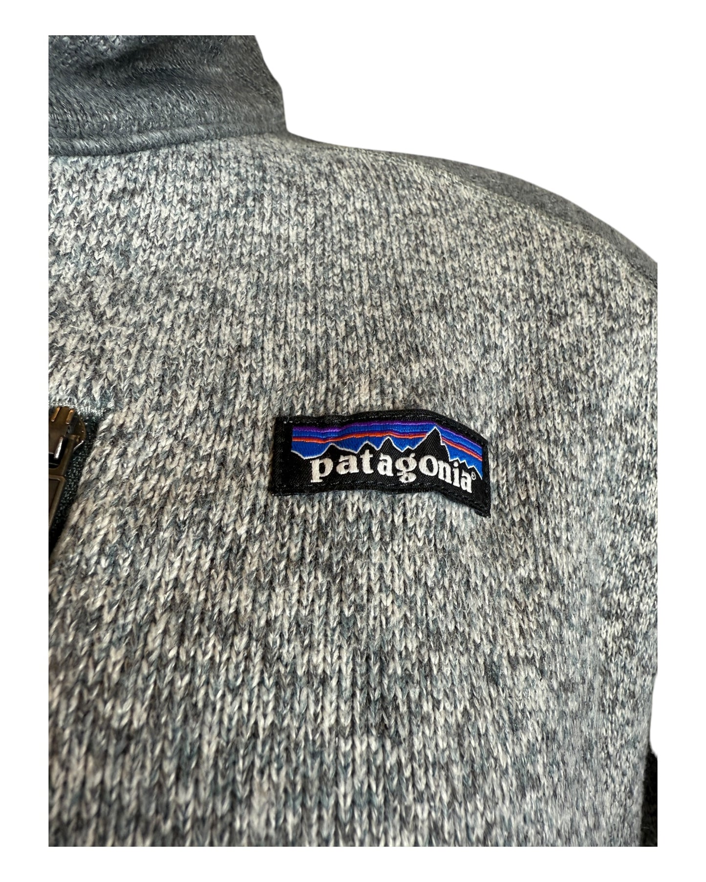 Patagonia Fleece Half Zip Pullover grau Größe L