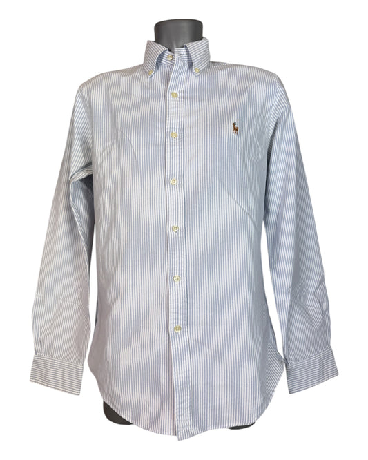 Polo Ralph Lauren Oxfordhemd hellblau weiß gestreift Größe L