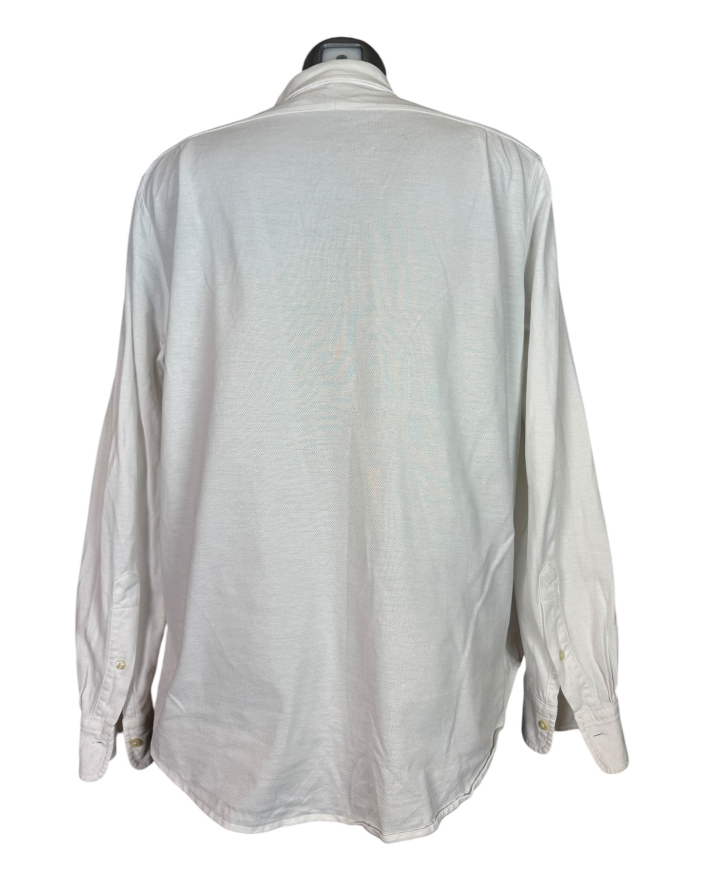 Polo Ralph Lauren Knit Oxfordhemd weiß Größe L