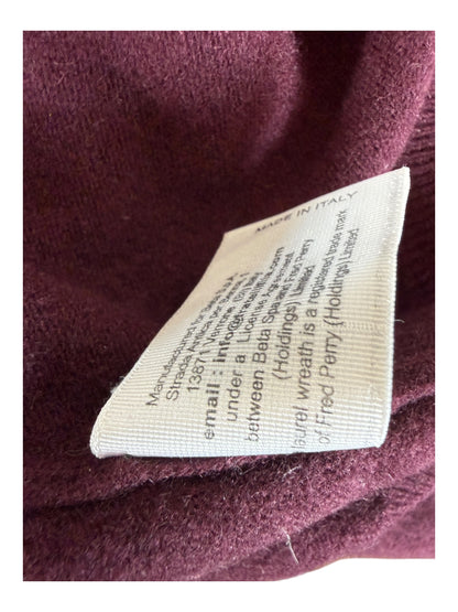 Fred Perry Pullover bordeauxrot Größe M