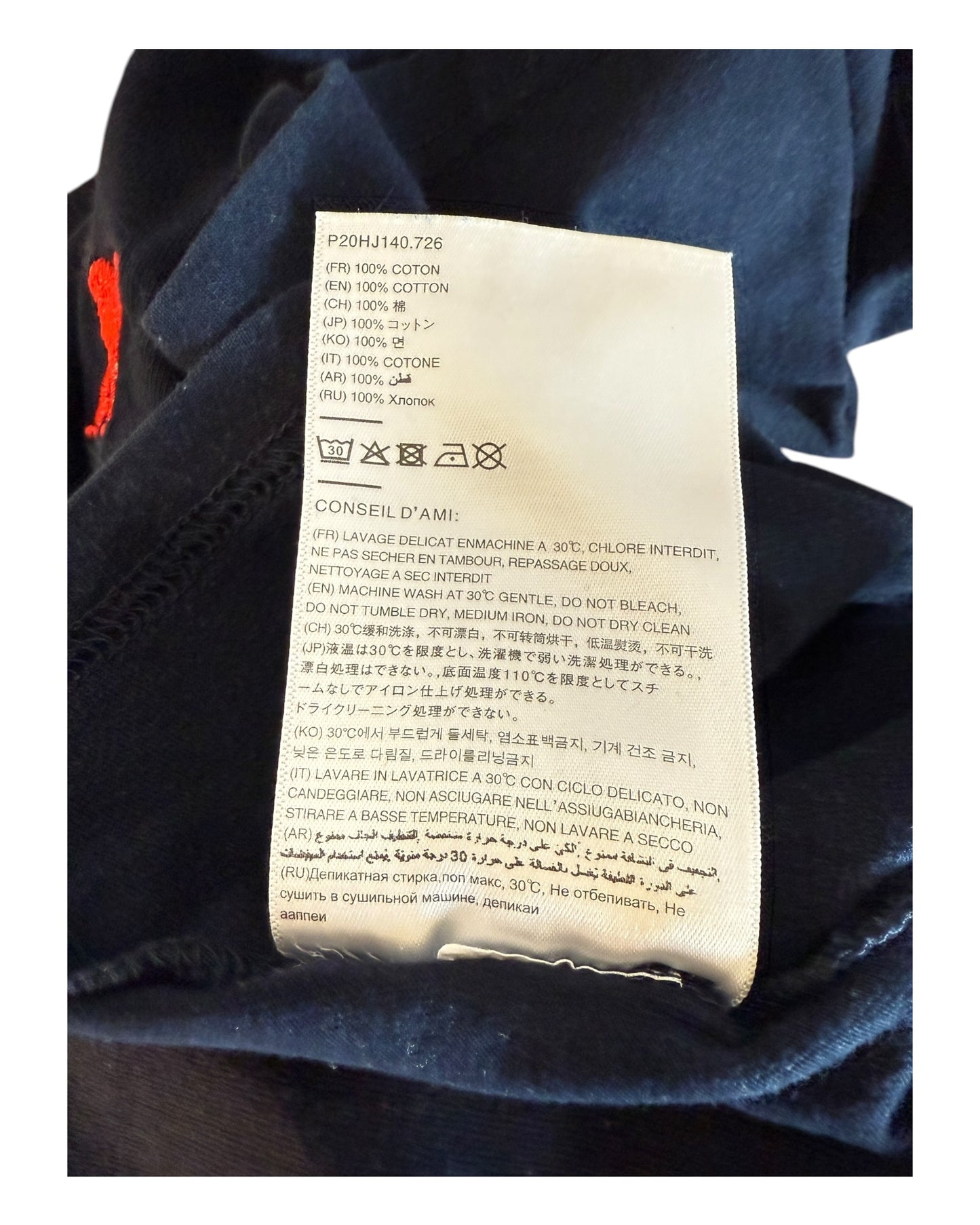 Ami Paris Tshirt marineblau Größe M