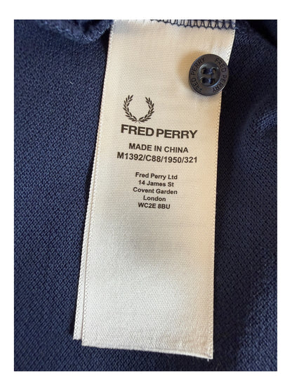 Fred Perry Poloshirt marineblau Größe M
