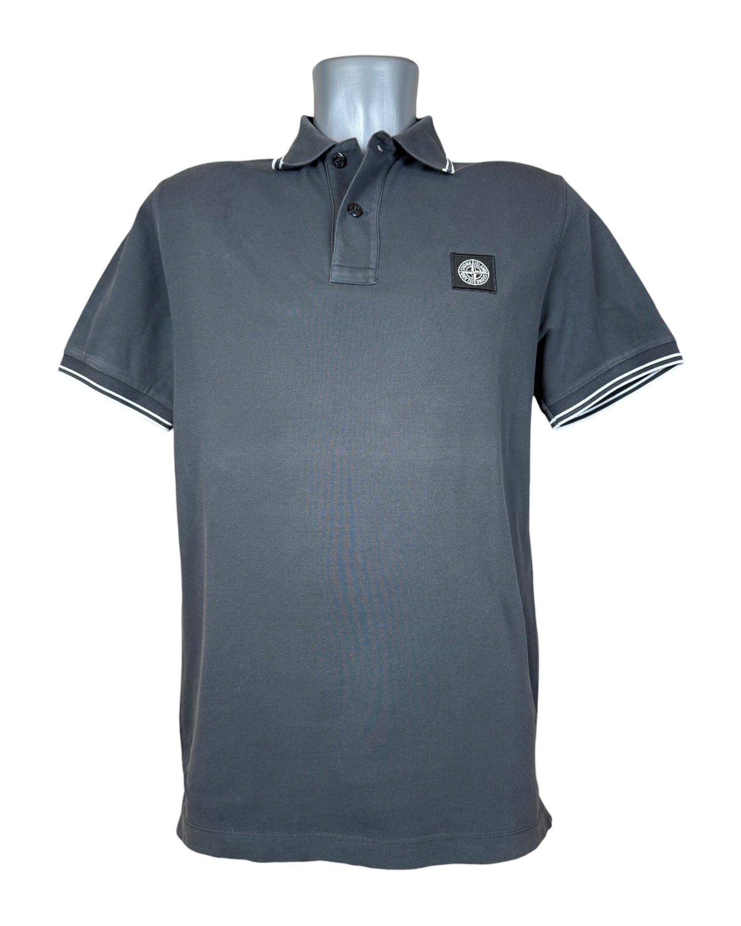 Stone Island Poloshirt schwarz Größe L