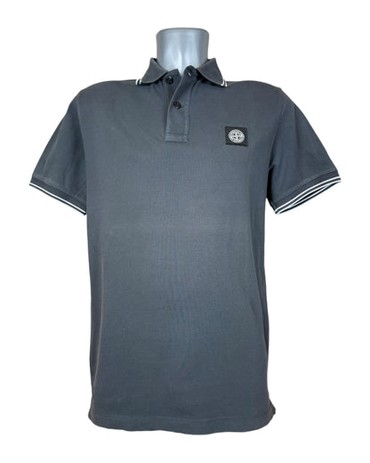 Stone Island Poloshirt schwarz Größe L