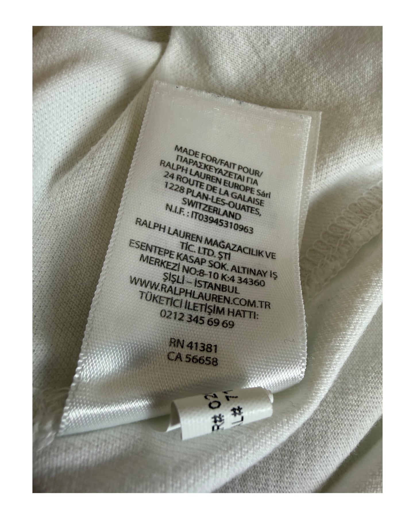 Polo Ralph Lauren Hemd weiß Größe L
