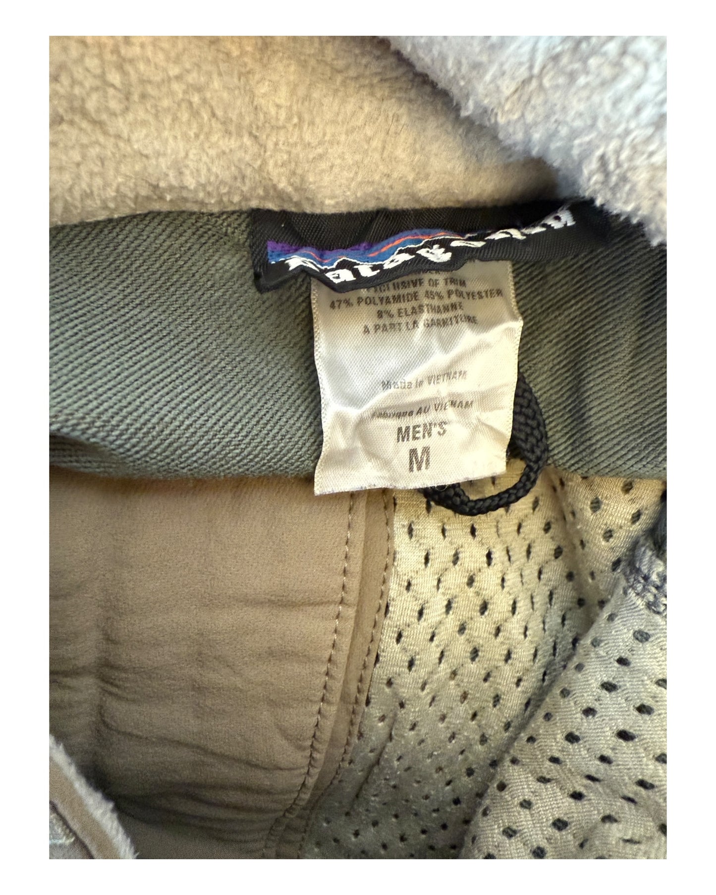 Patagonia Fleece Jacke creme Größe S