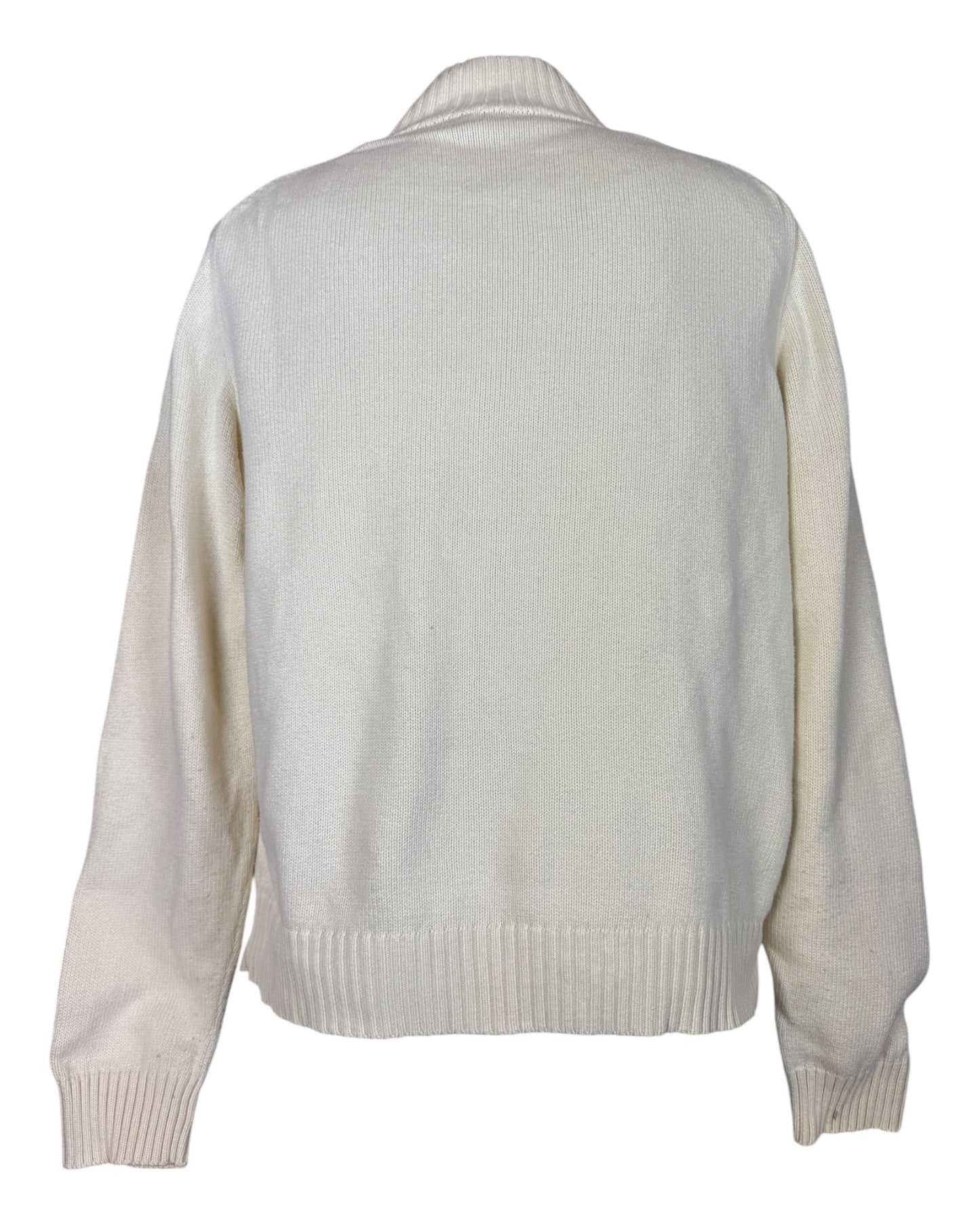 Polo Ralph Lauren Half Zip Pullover creme Größe L