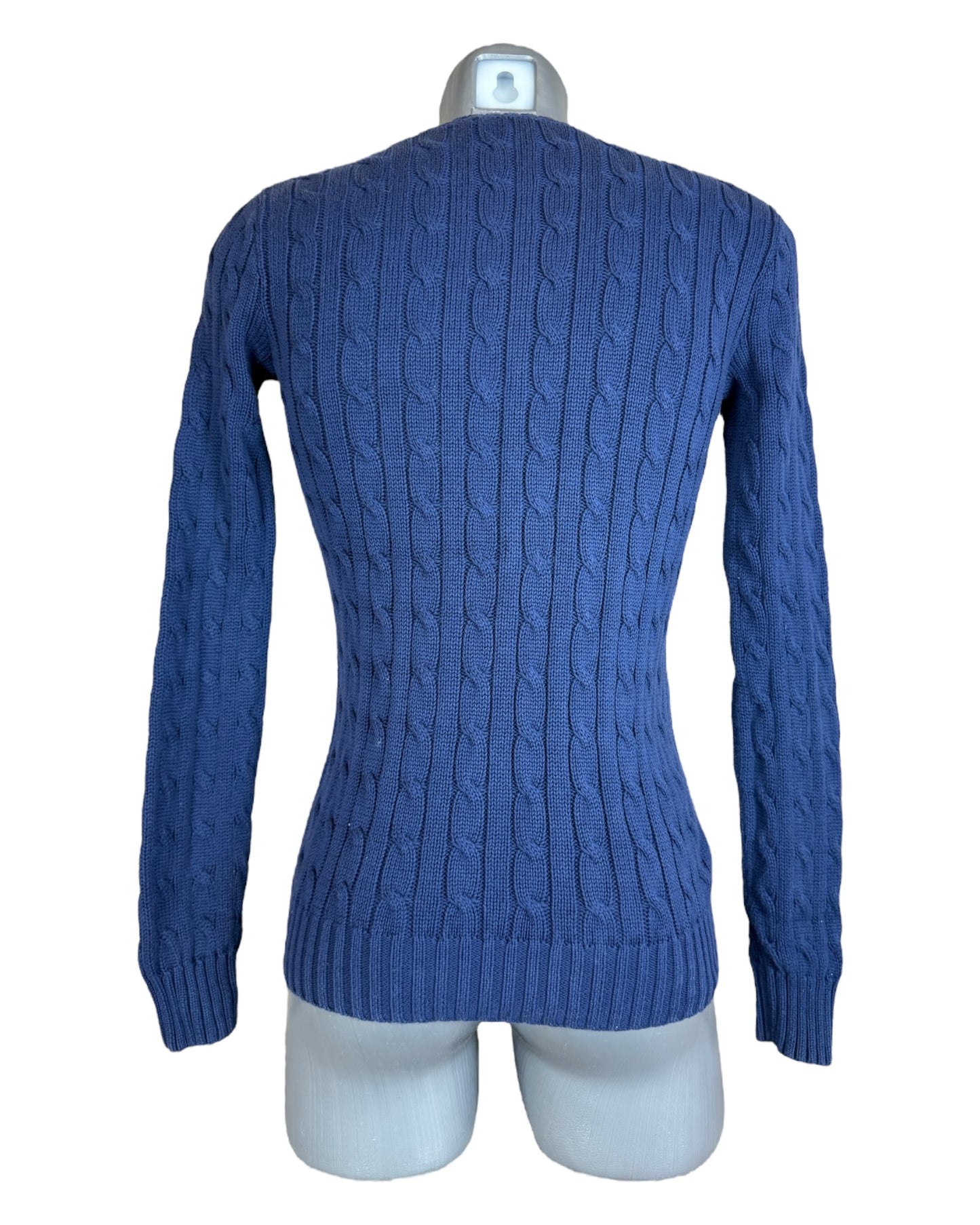 Polo Ralph Lauren Zopfmuster Pullover marineblau Größe S