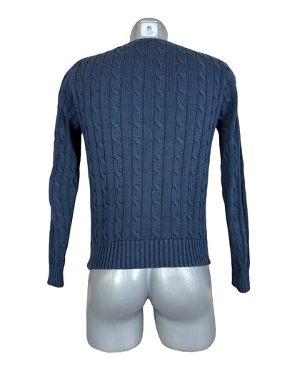 Polo Ralph Lauren Zopfmuster Pullover marineblau Größe M