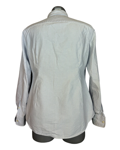 Polo Ralph Lauren Oxfordhemd Bluse hellblau weiß gestreift Größe L