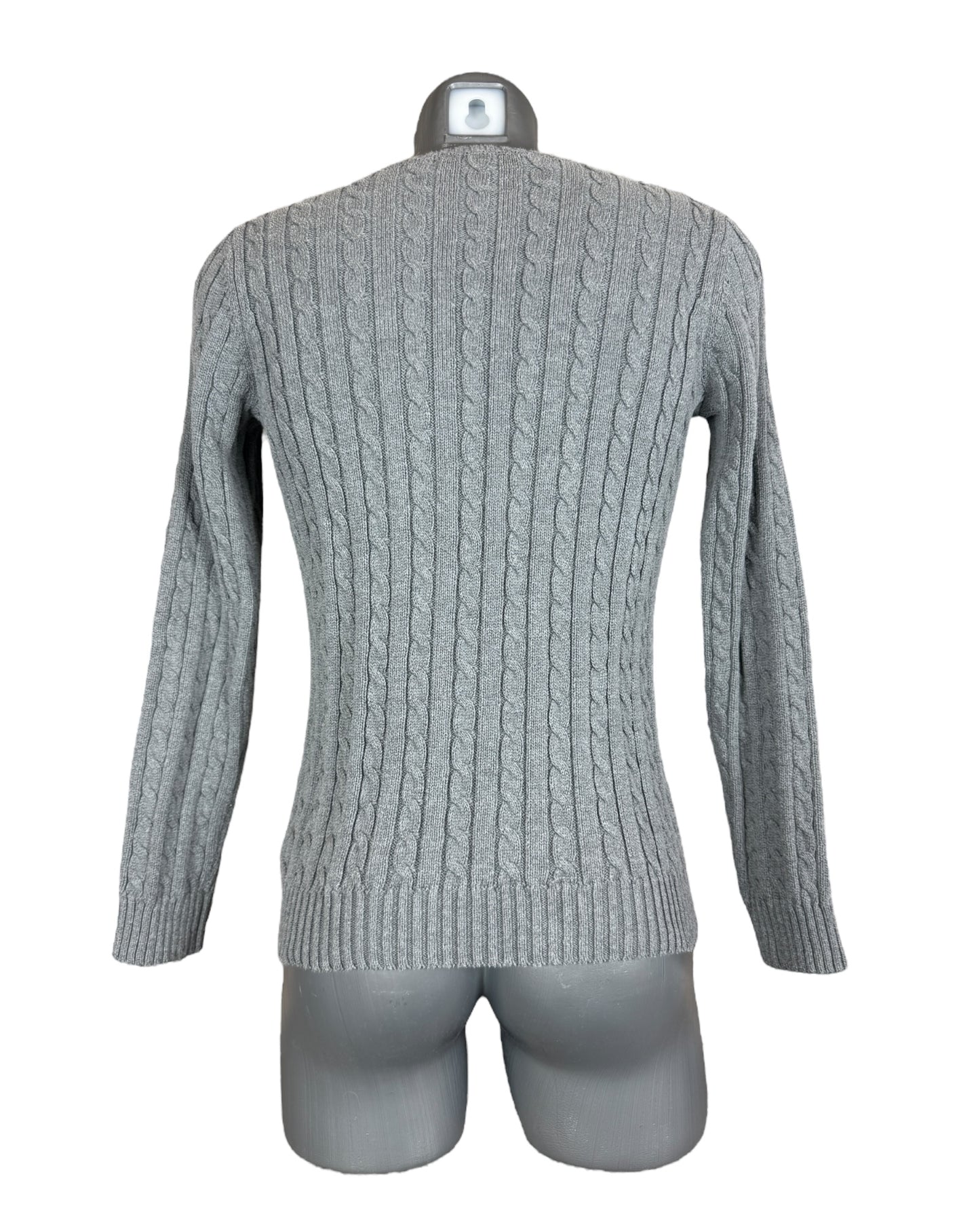 Polo Ralph Lauren Zopfmuster Pullover grau Größe S