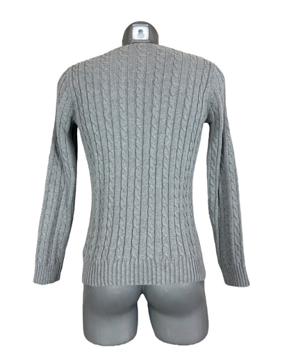 Polo Ralph Lauren Zopfmuster Pullover grau Größe S