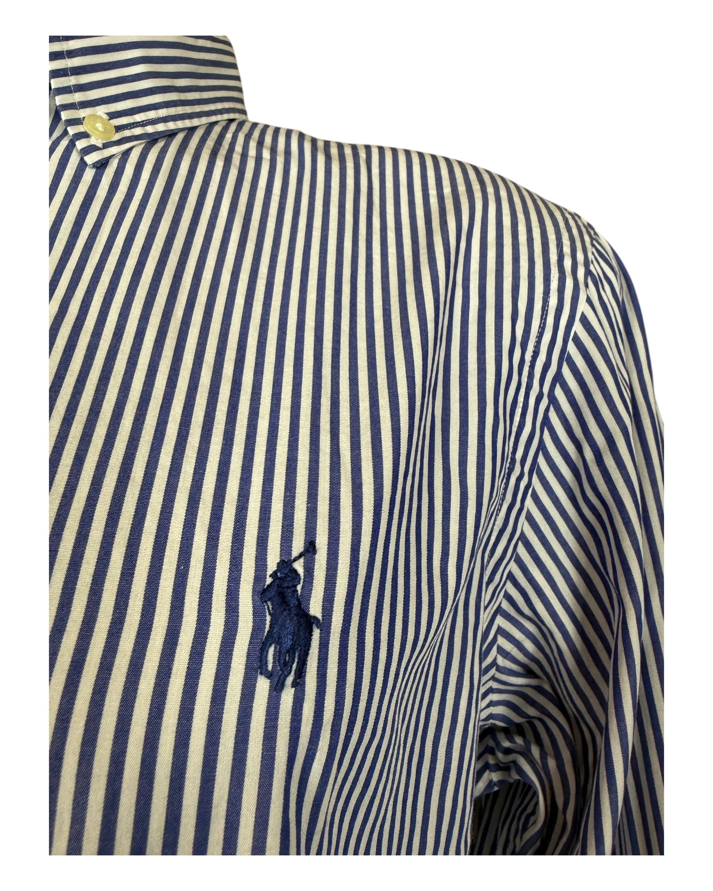 Polo Ralph Lauren Hemd blau weiß gestreift Größe M