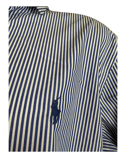 Polo Ralph Lauren Hemd blau weiß gestreift Größe L