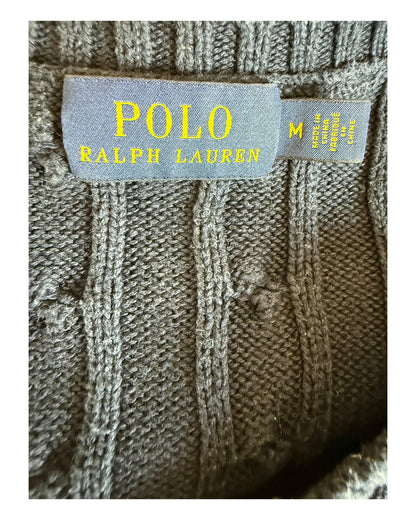 Polo Ralph Lauren Zopfmuster Pullover marineblau Größe M