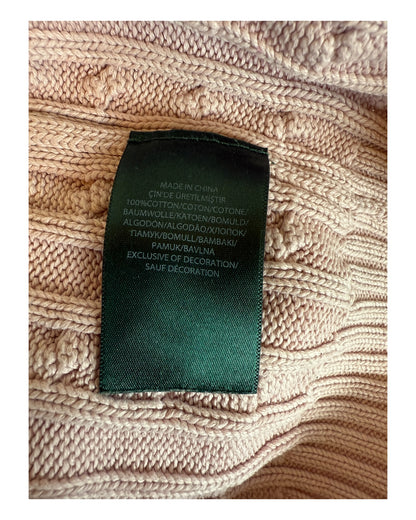 Polo Ralph Lauren Zopfmuster Pullover rosa Größe S