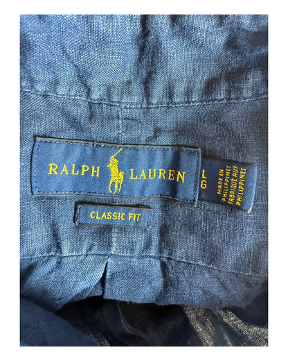Polo Ralph Lauren Leinenhemd marineblau Größe L