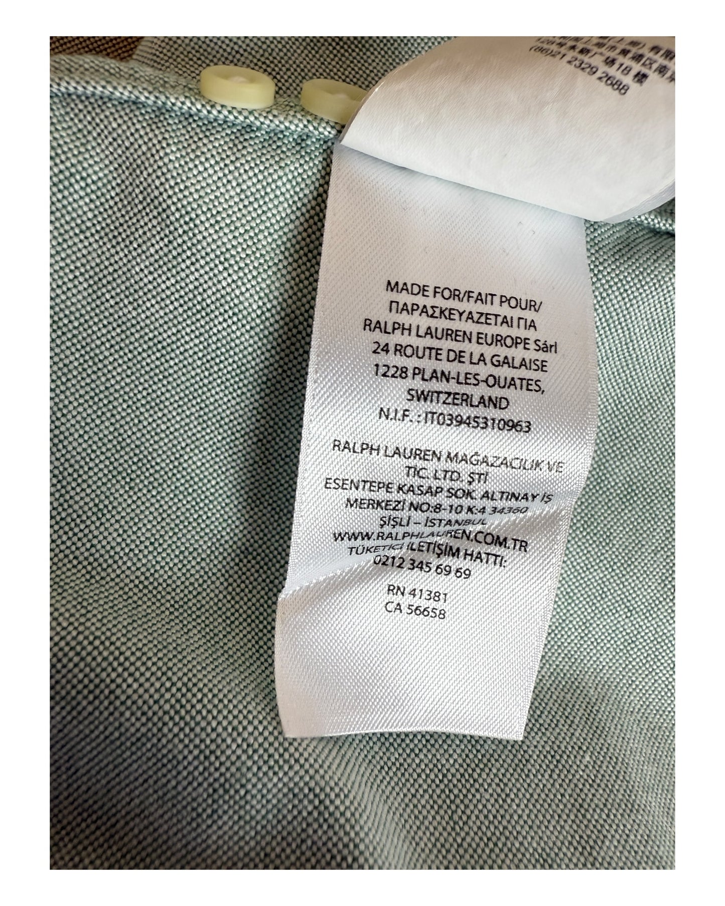 Polo Ralph Lauren Oxfordhemd grün Größe M