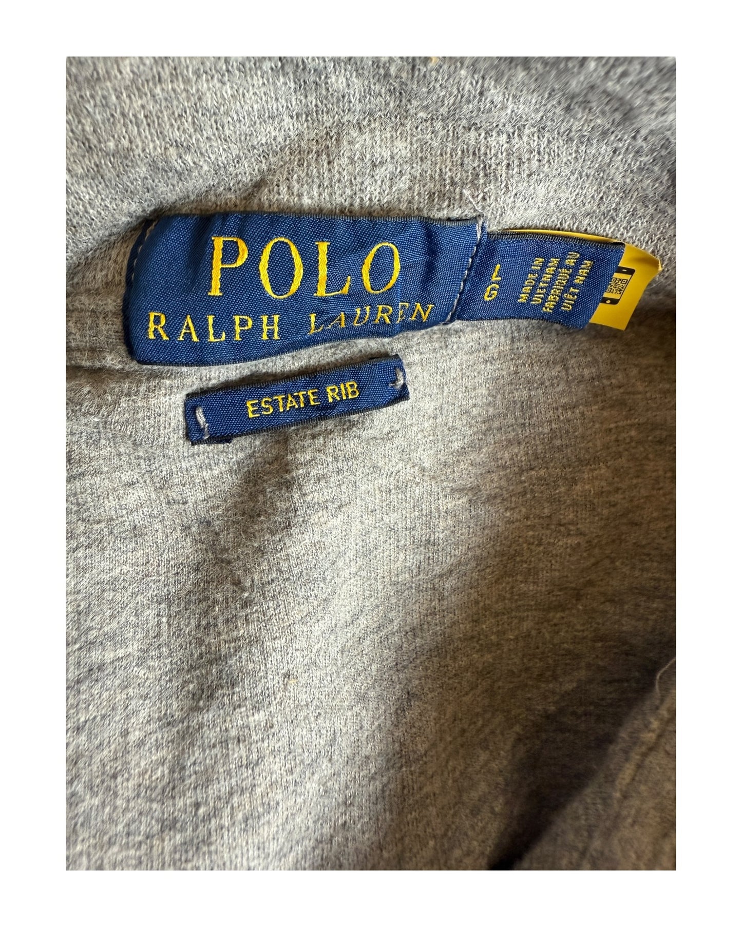 Polo Ralph Lauren Half Zip Pullover grau Größe L
