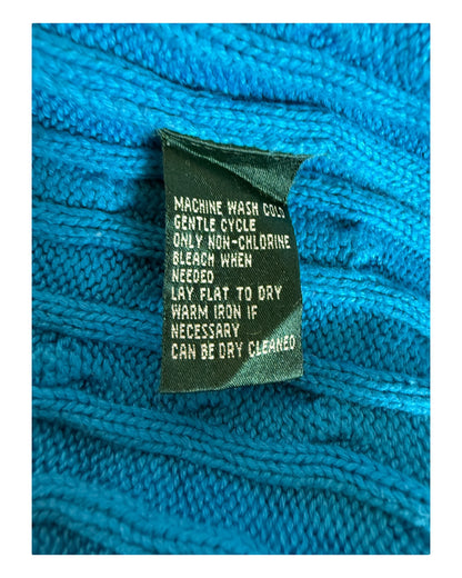 Polo Ralph Lauren Zopfmuster Pullover blau Größe L