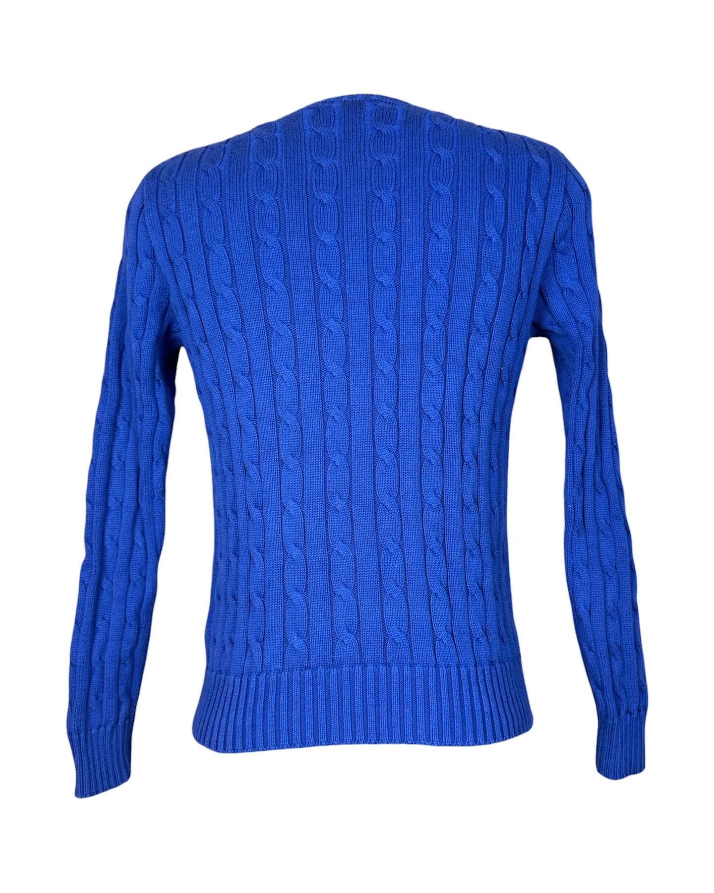 Polo Ralph Lauren Zopfmuster Pullover blau Größe M