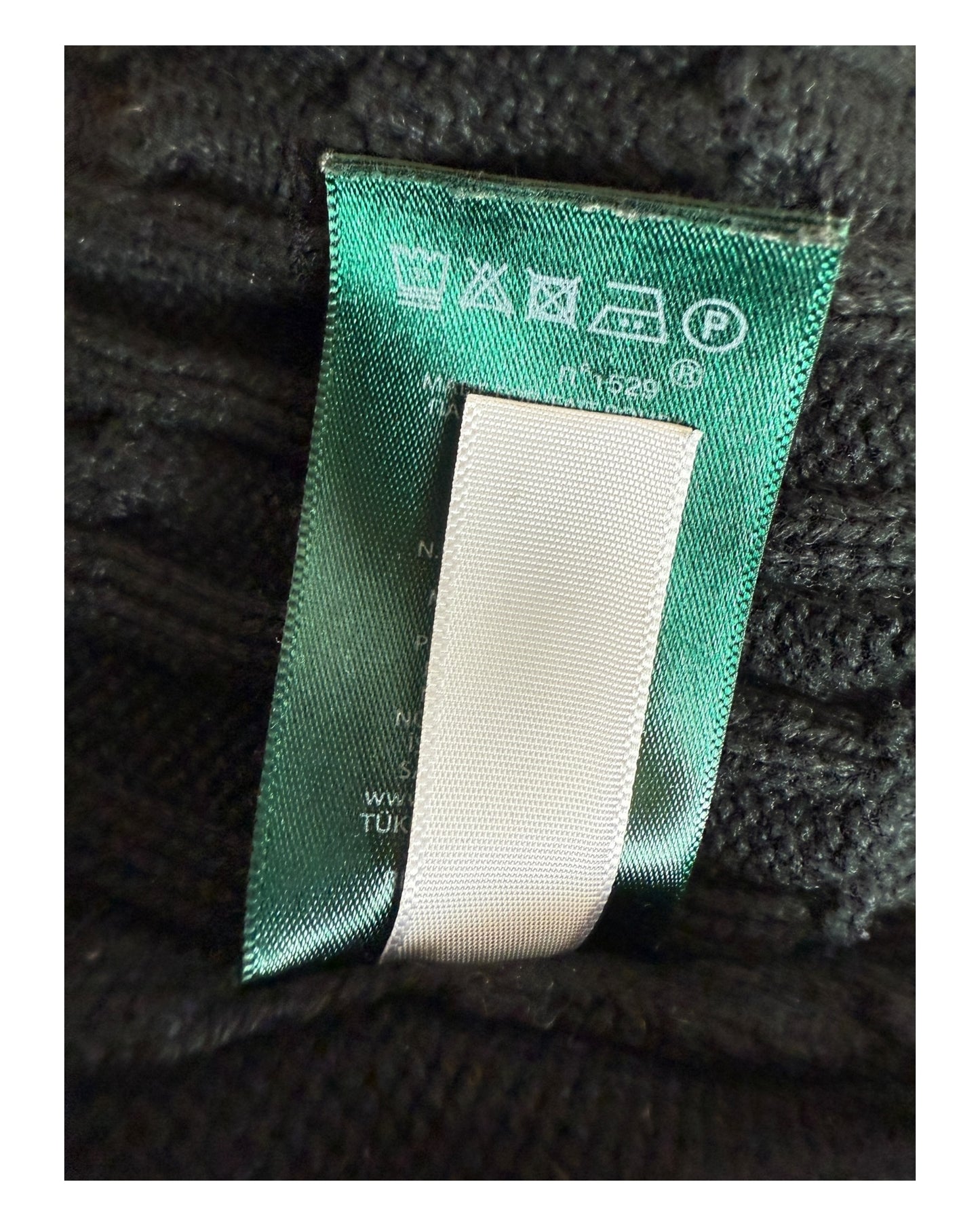 Polo Ralph Lauren Zopfmuster Pullover schwarz Größe M