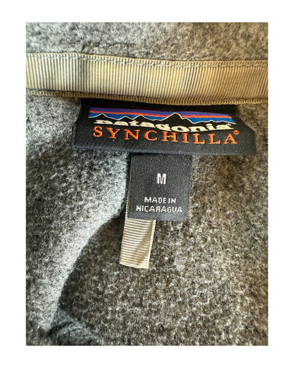 Patagonia Fleece Jacke grau Größe M