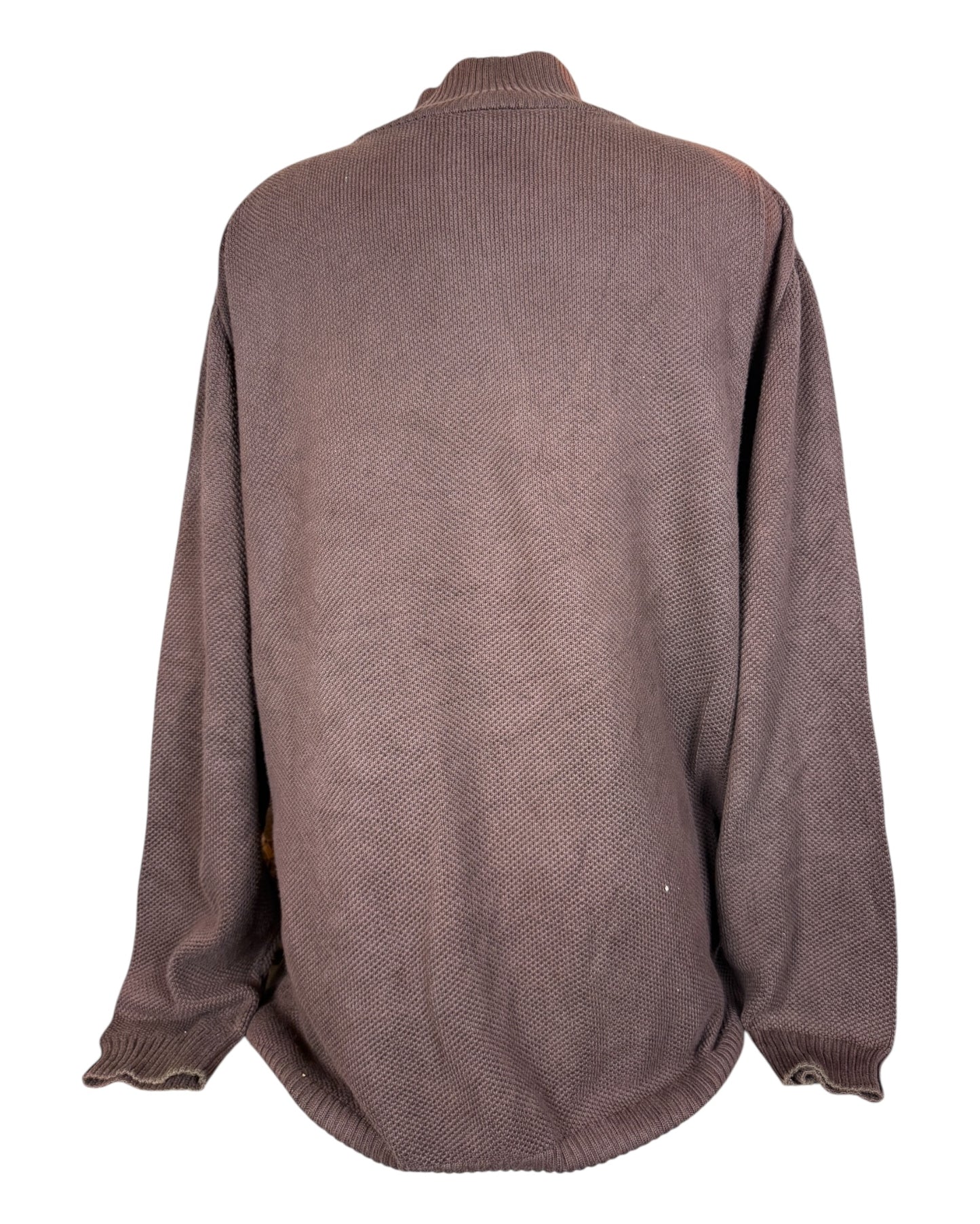 Lacoste Half Zip Pullover braun Größe XL