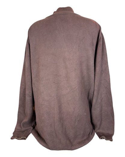 Lacoste Half Zip Pullover braun Größe XL