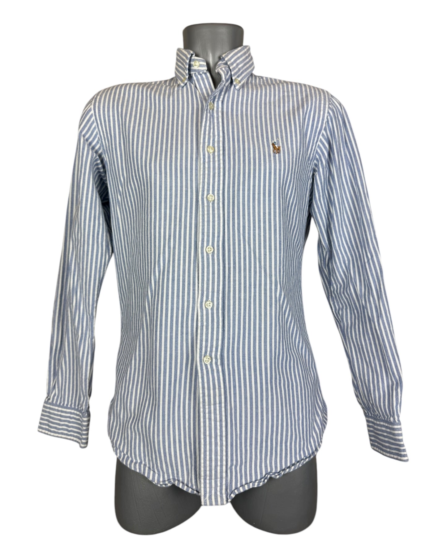 Polo Ralph Lauren Oxfordhemd hellblau weiß gestreift Größe S