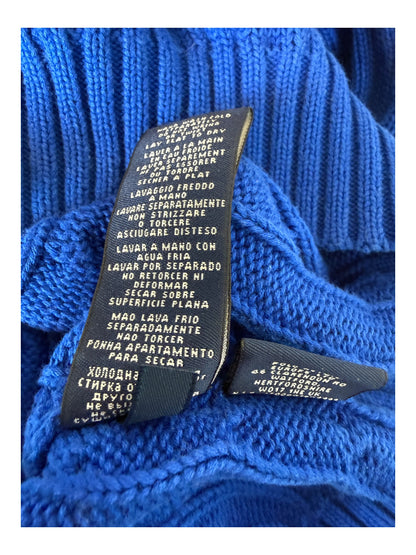 Polo Ralph Lauren Zopfmuster Pullover blau Größe M