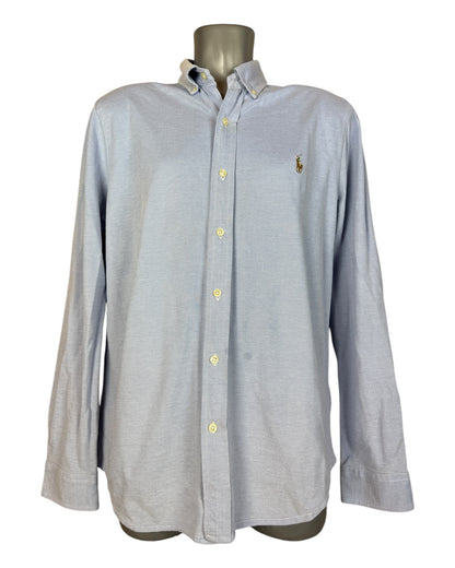 Polo Ralph Lauren Knit Oxfordhemd hellblau Größe L
