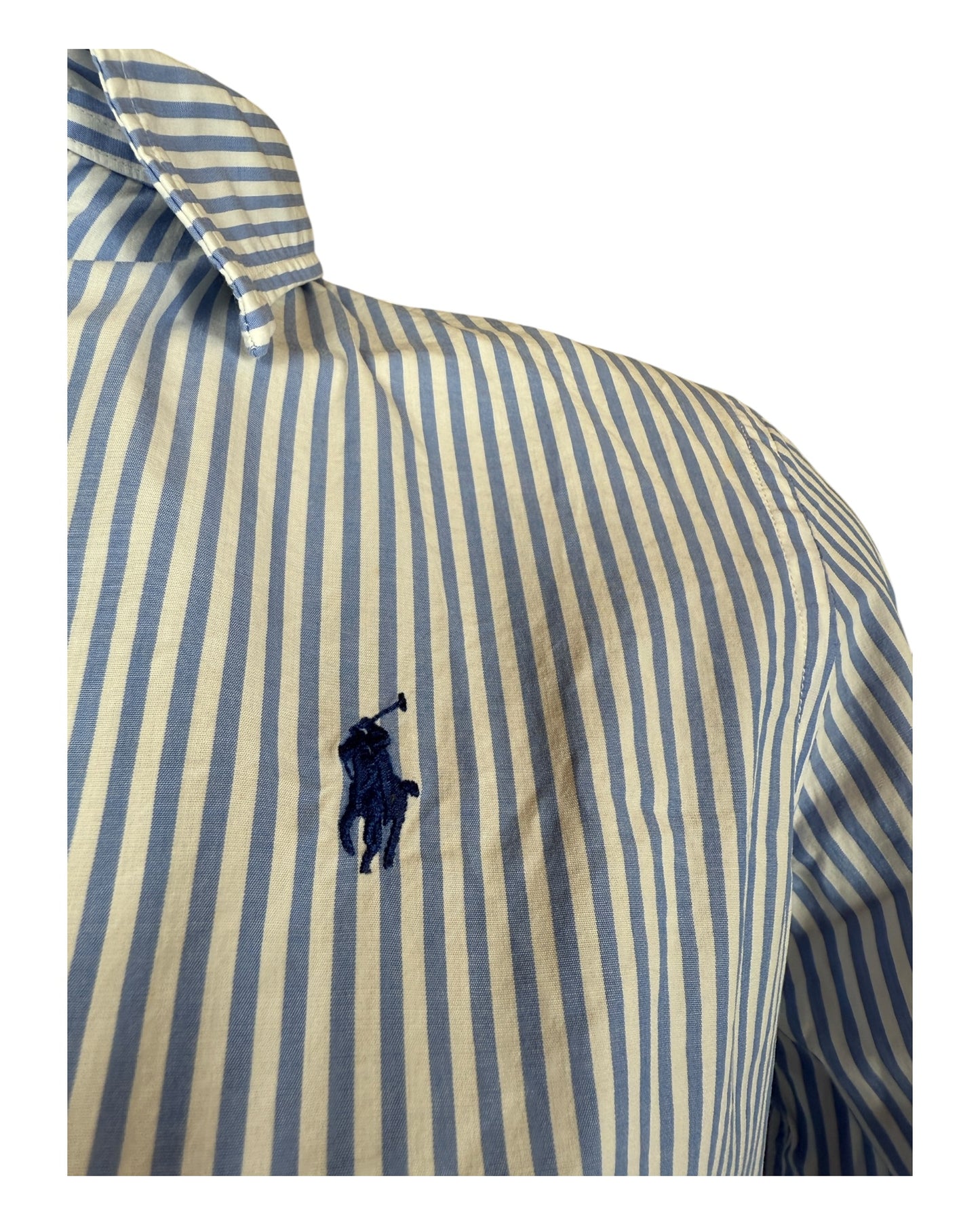 Polo Ralph Lauren Bluse hellblau weiß gestreift Größe S