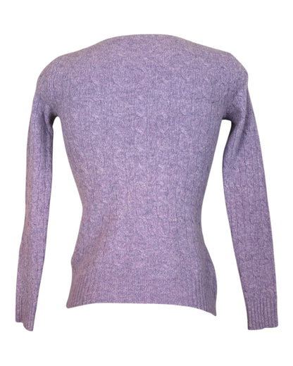 Polo Ralph Lauren Zopfmuster Pullover flieder Größe S