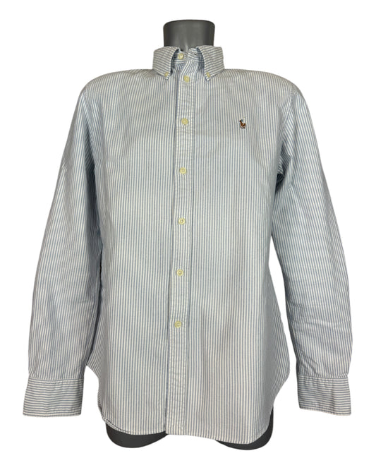 Polo Ralph Lauren Oxfordhemd Bluse blau weiß gestreift Größe L