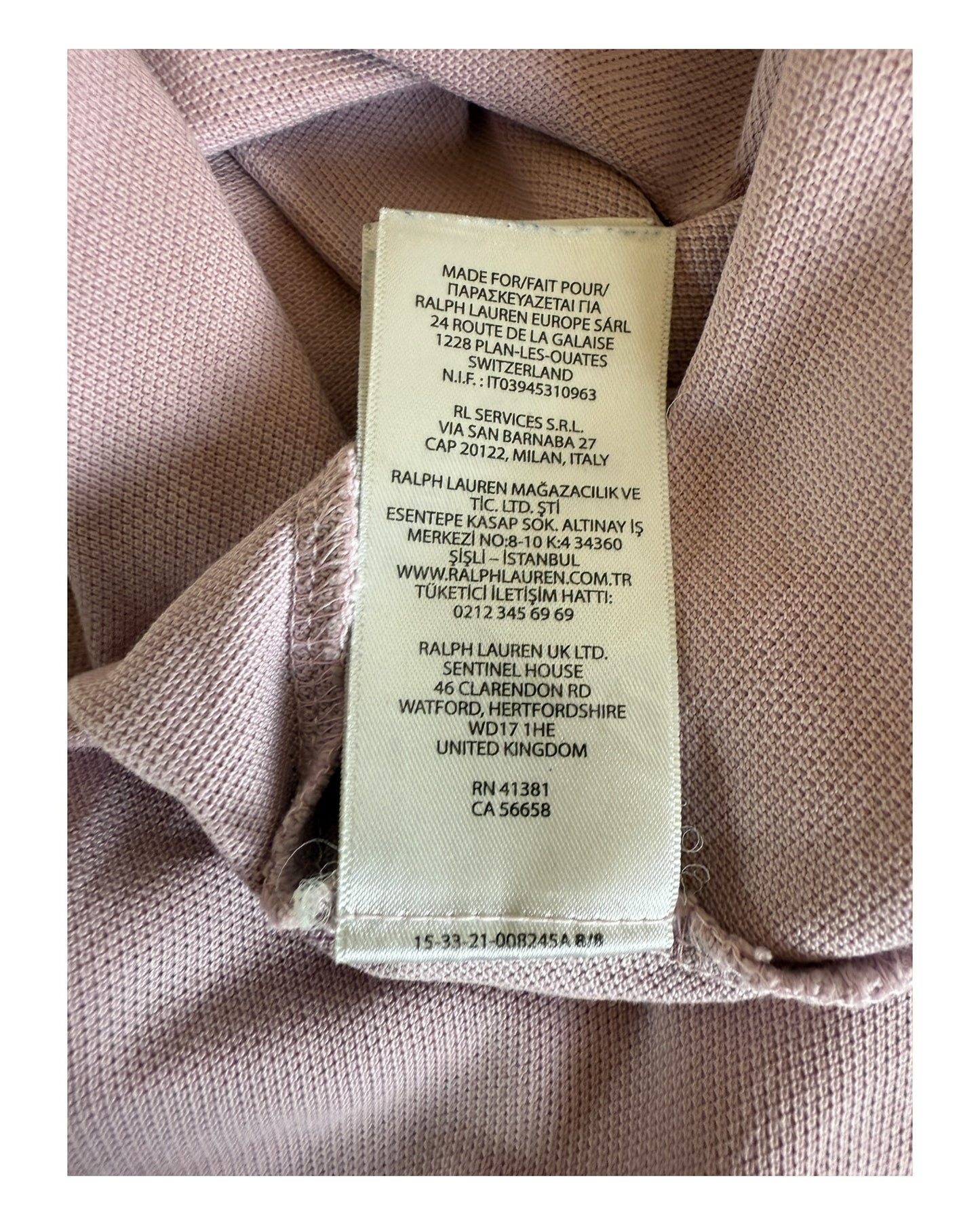Polo Ralph Lauren Poloshirt rosa Größe M