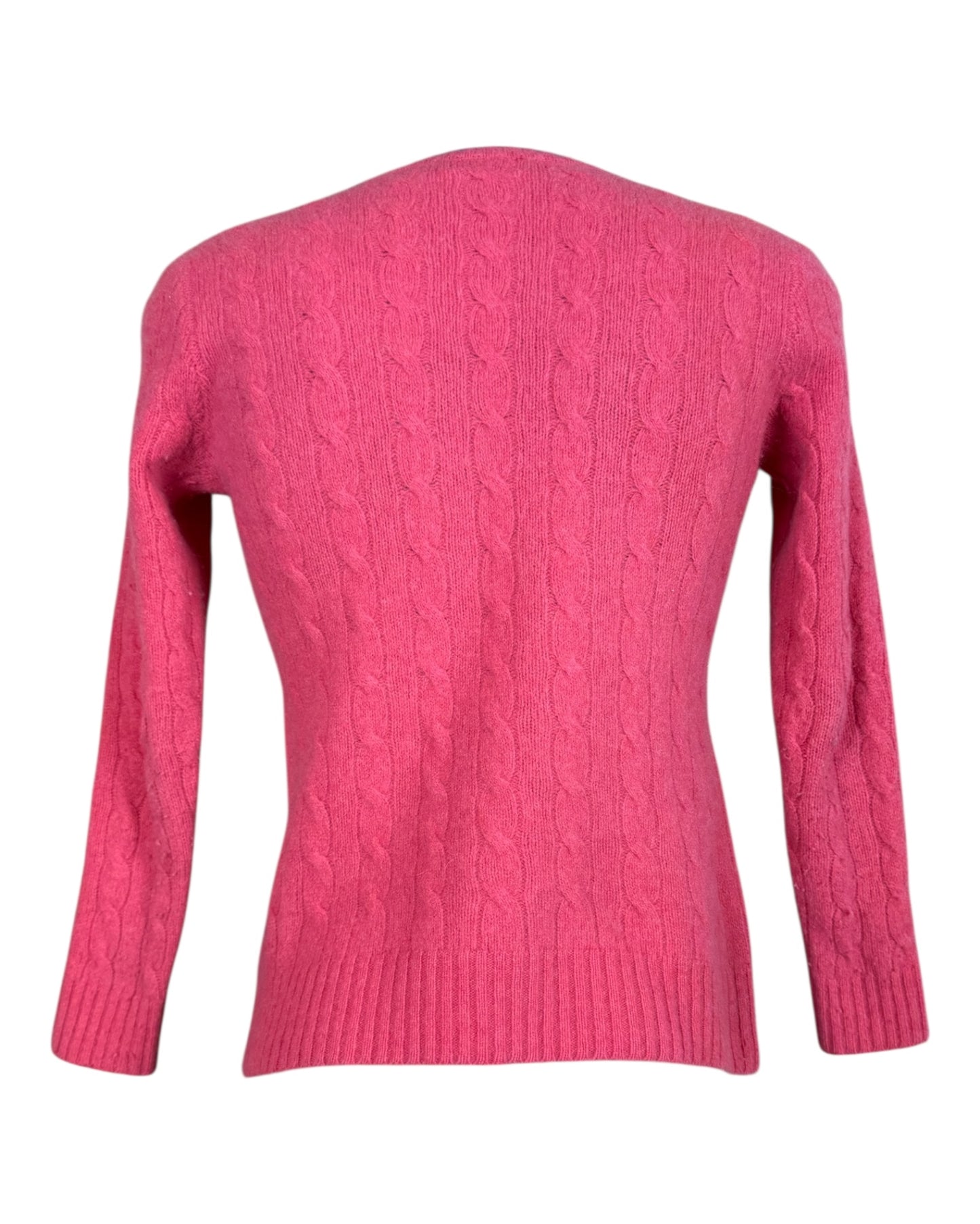 Polo Ralph Lauren Zopfmuster Pullover pink Größe S