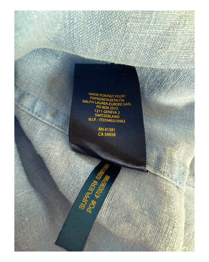 Polo Ralph Lauren Leinenhemd hellblau Größe M