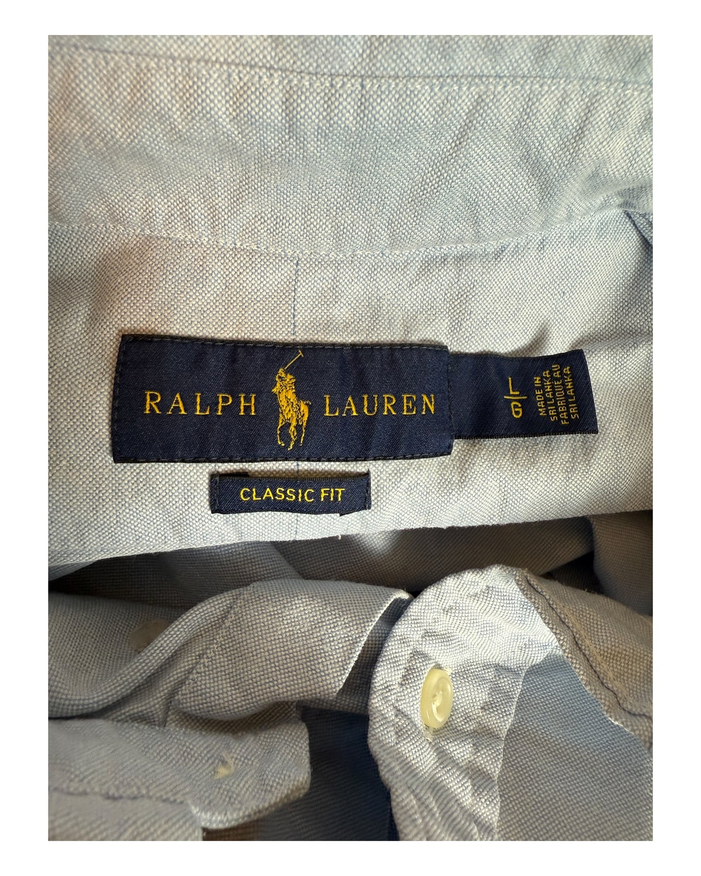 Polo Ralph Lauren Oxfordhemd hellblau Größe L