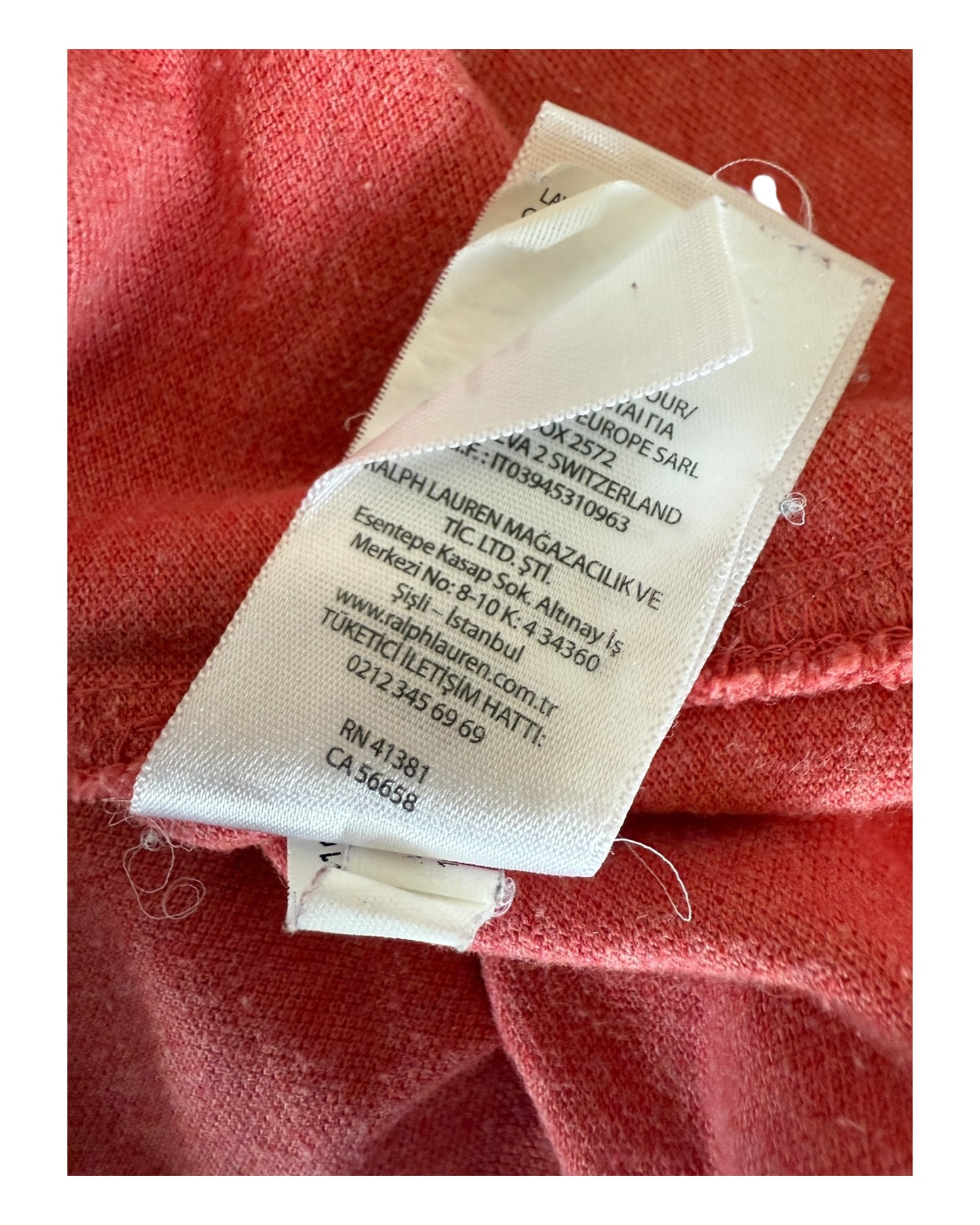 Polo Ralph Lauren Hemd rot Größe M