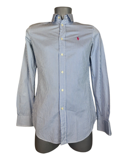 Polo Ralph Lauren Bluse blau weiß gestreift Größe M