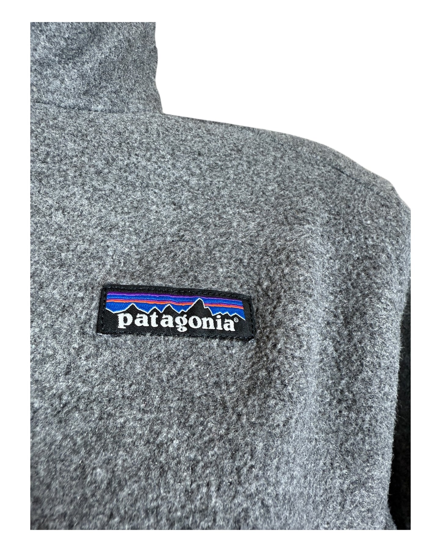 Patagonia Fleece Jacke grau Größe M