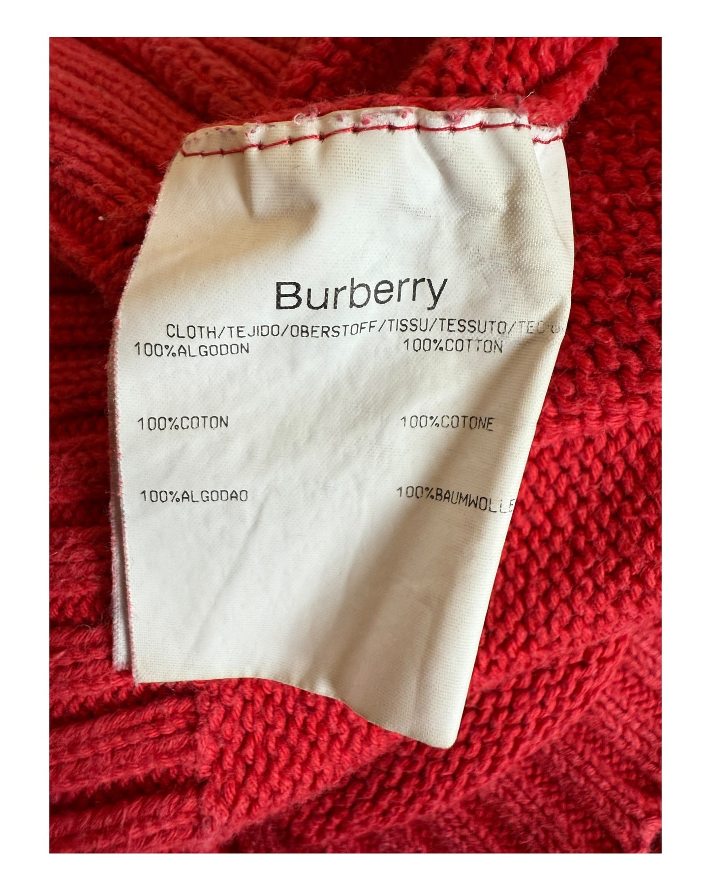 Burberry Pullover rot Größe L